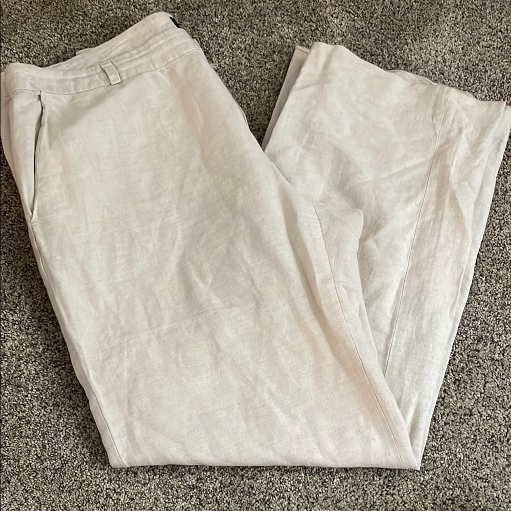 Banana republic linen wide leg pant Martin fit  14